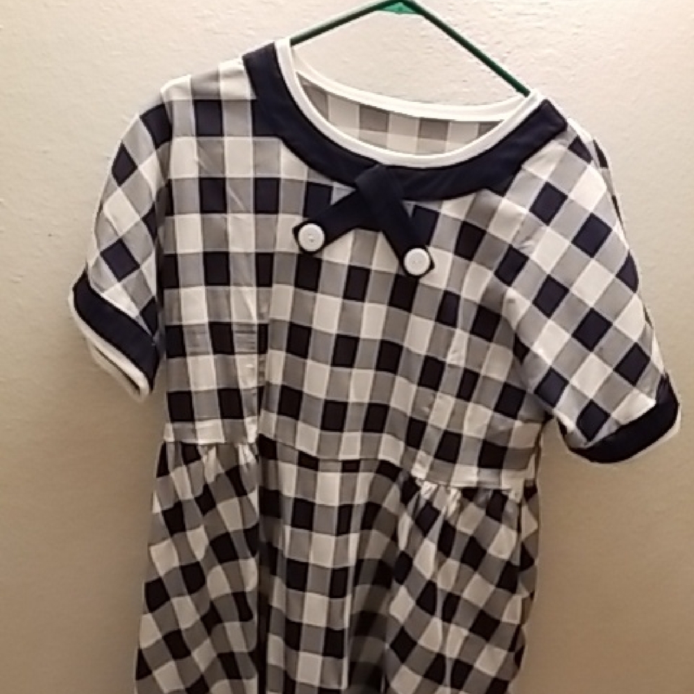 Black and White Checkered Dress